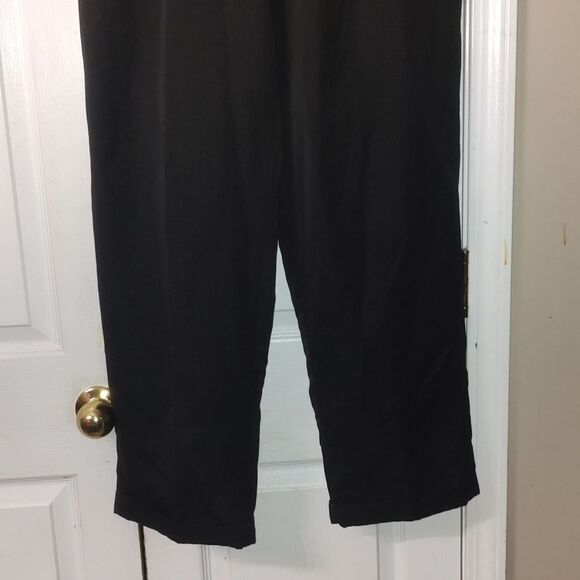 Perry Ellis black pleated dress pants business casual Sz 32x32 EUC - Picture 2 of 8